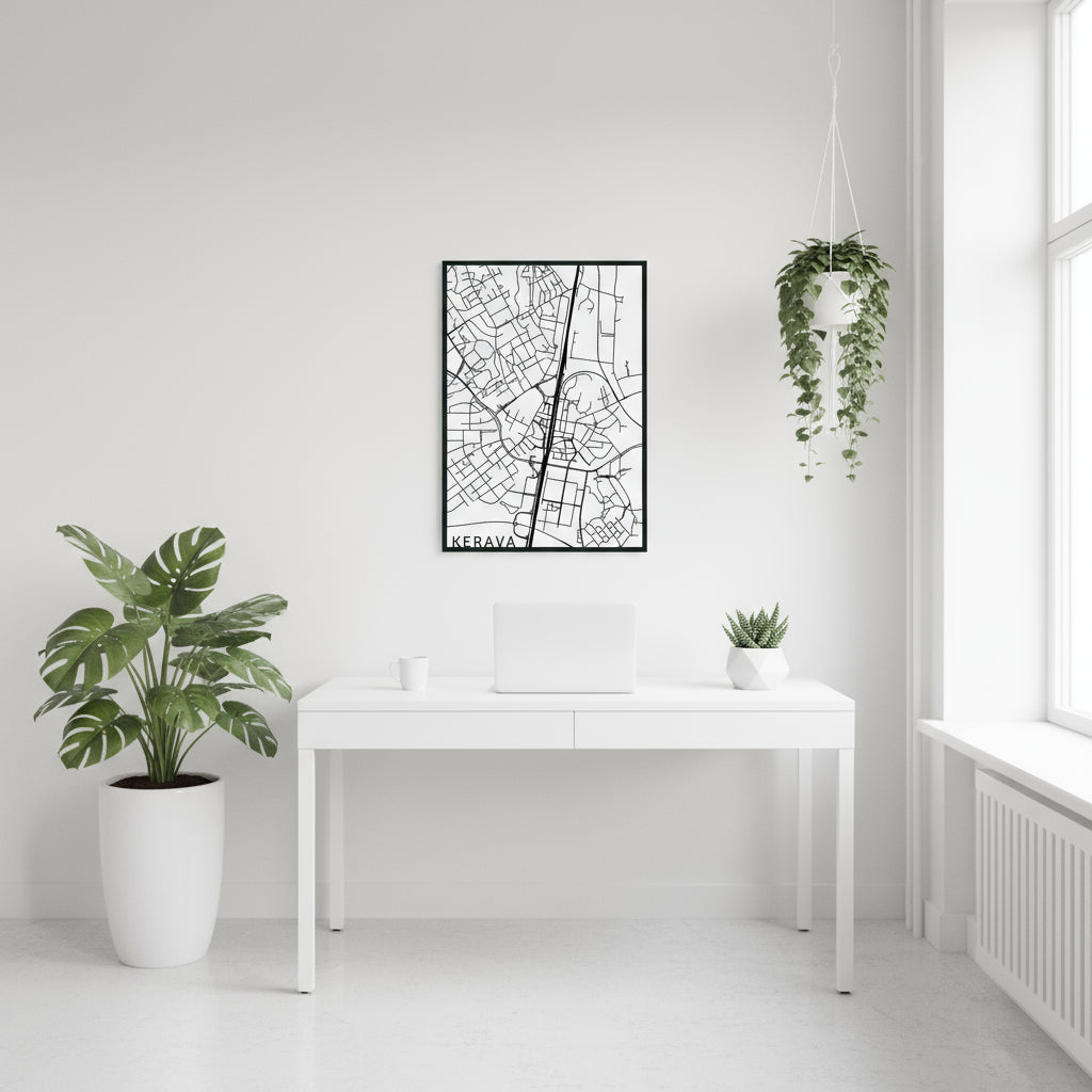 Kerava kaupunkikartta puinen