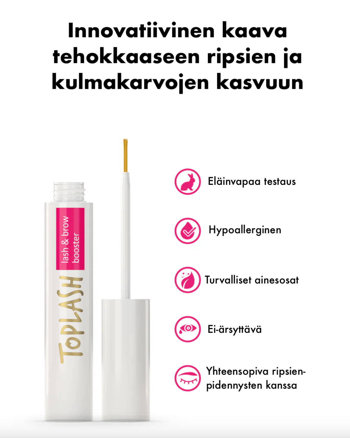 TOPLASH Ripsiseerumi Toplash XL 6 ml - 100% OMAT 3 viikossa!
