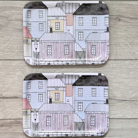 Tarjotin | Talot 27x20 cm