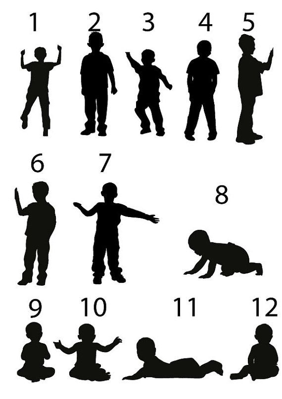 Cake topper with silhouette