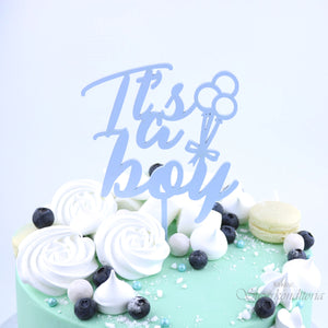 Its a boy kakkukoriste kakkun päälle Baby Shower juhliin lahja vauvalle äidille koriste pojan kakkukoriste ecodecor.fi