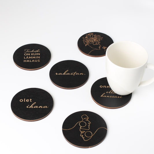 Love | Coasters | 6 pcs