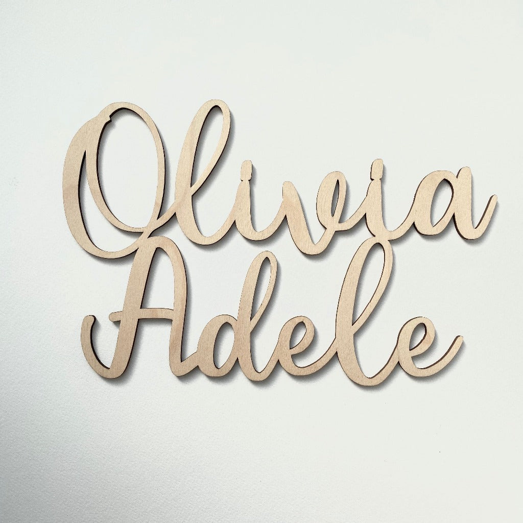 Puinen nimikyltti oveen - Eco Decor