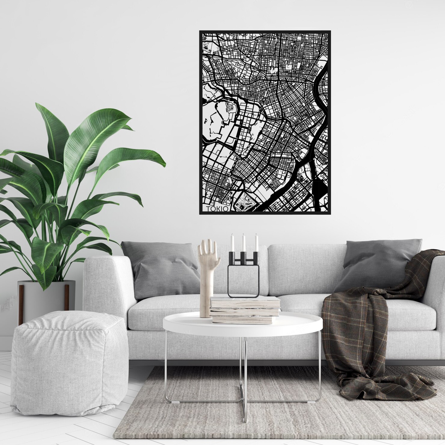 Puutaulu kaupunkikartta OMA KAUPUNKI | Eco Decor Oy