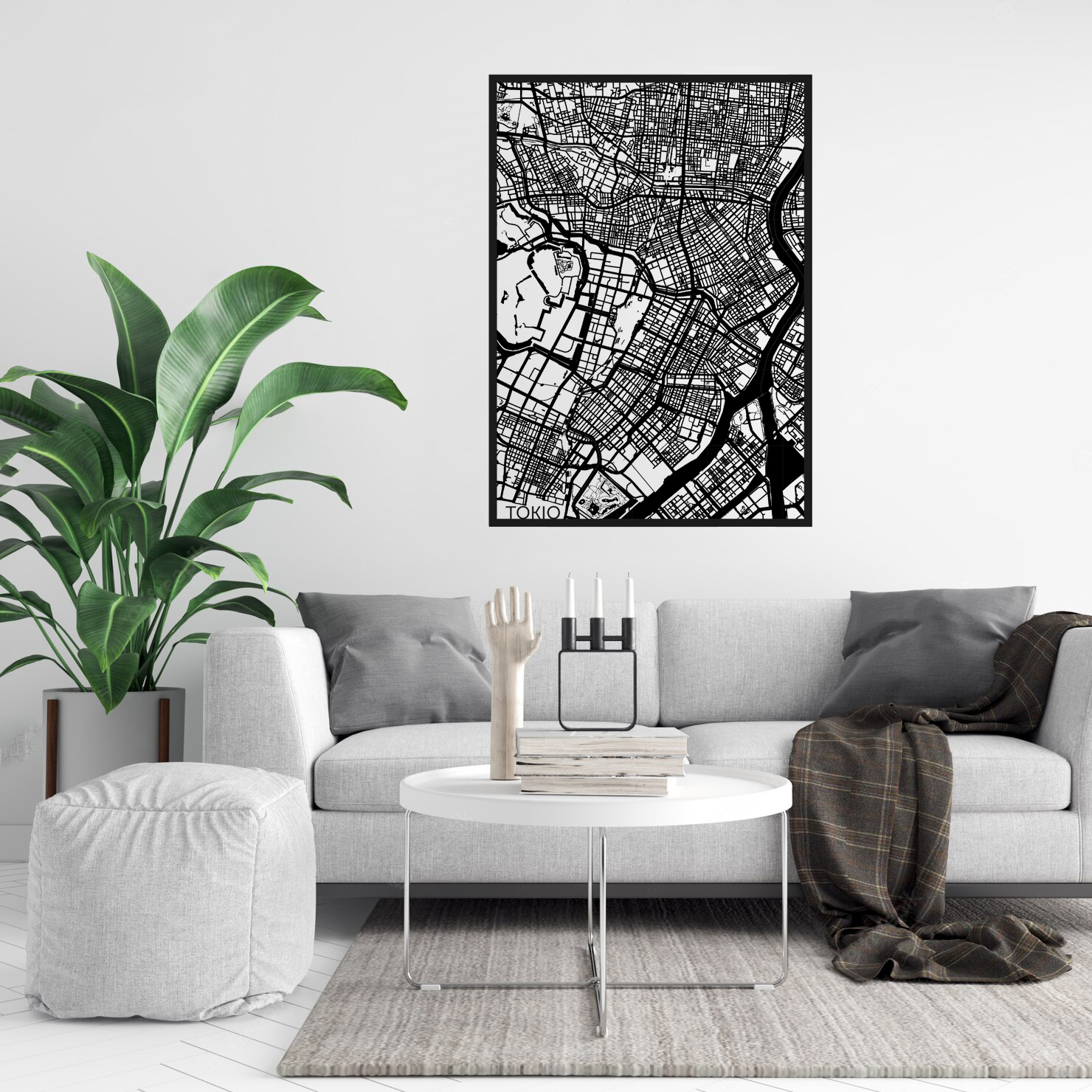 Puutaulu kaupunkikartta OMA KAUPUNKI | Eco Decor Oy