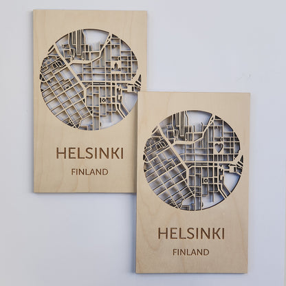 Puinen Helsinki kortti