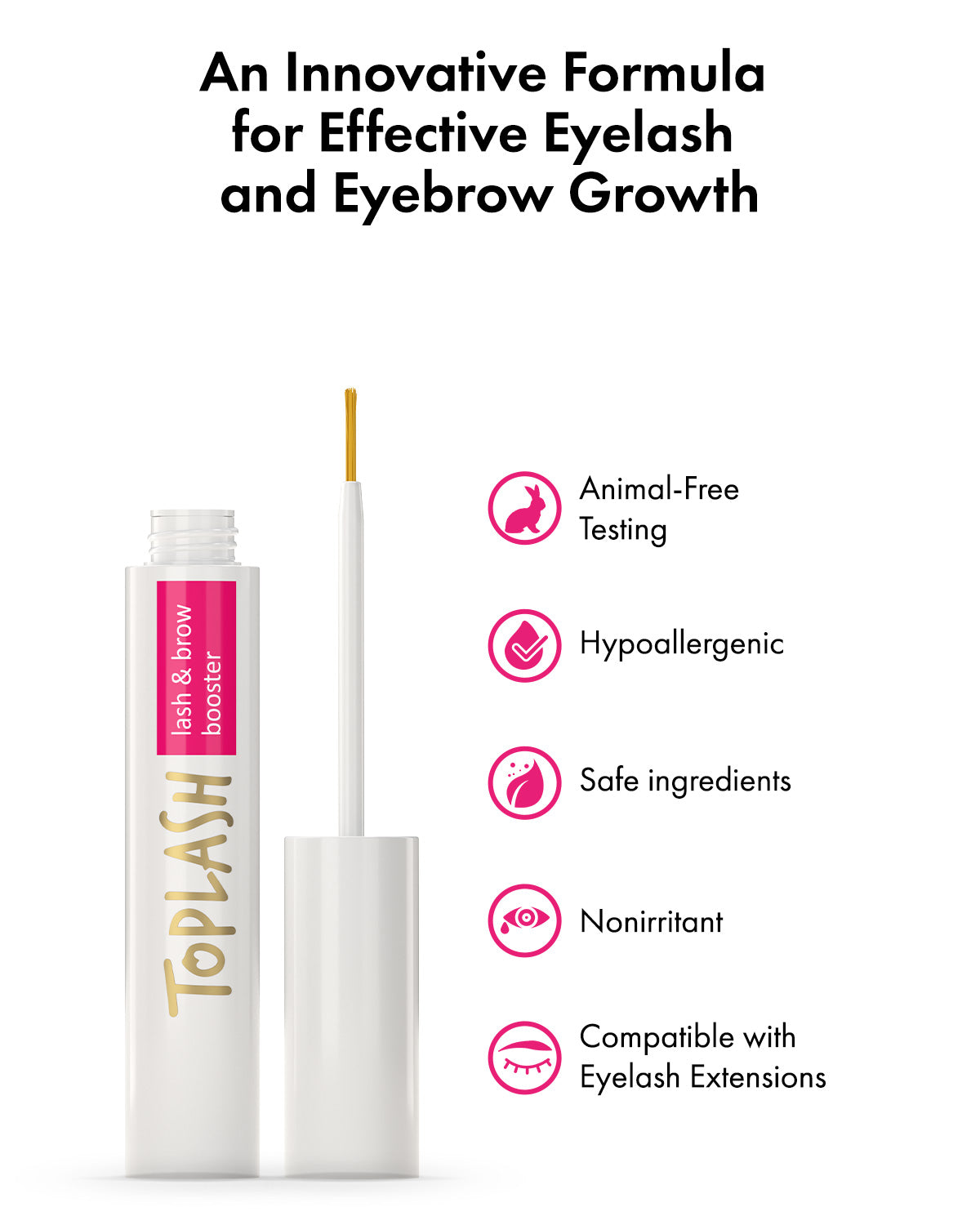 Toplash eyelash and eyebrow booster - Ripsiseerumi  — 3 ml