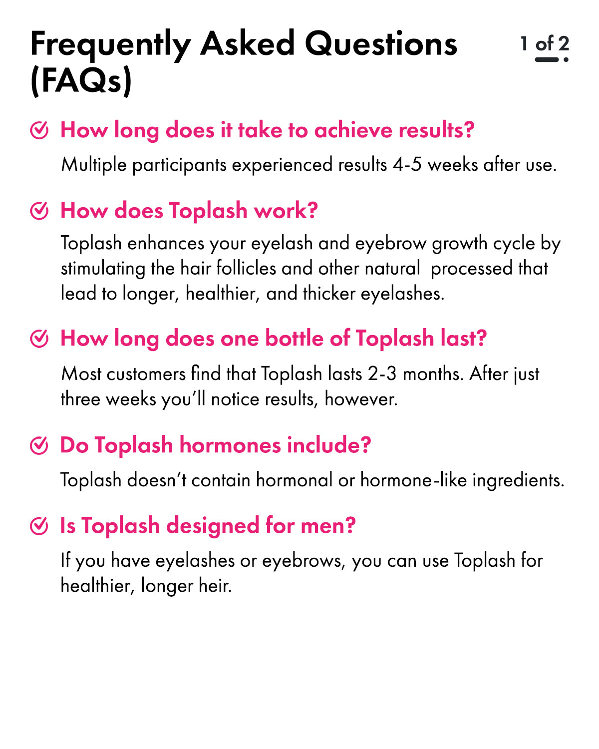 Toplash eyelash and eyebrow booster - Ripsiseerumi  — 3 ml