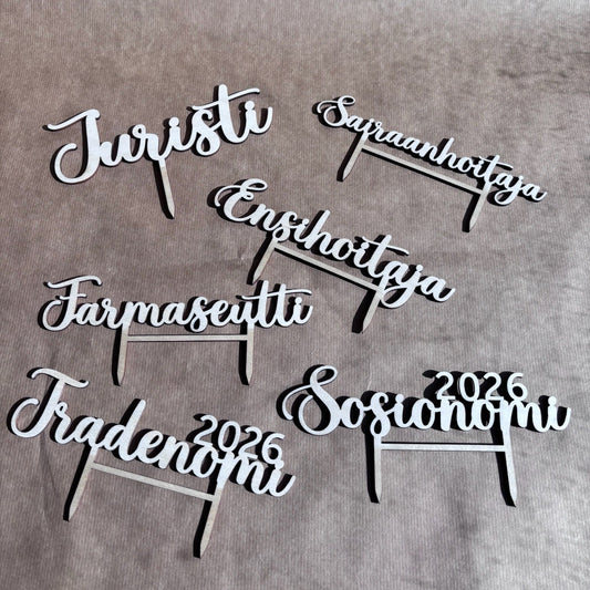 Farmaseutti - Kakkukoristeet valmistujaisiin | Personoitu |  Oma teksti