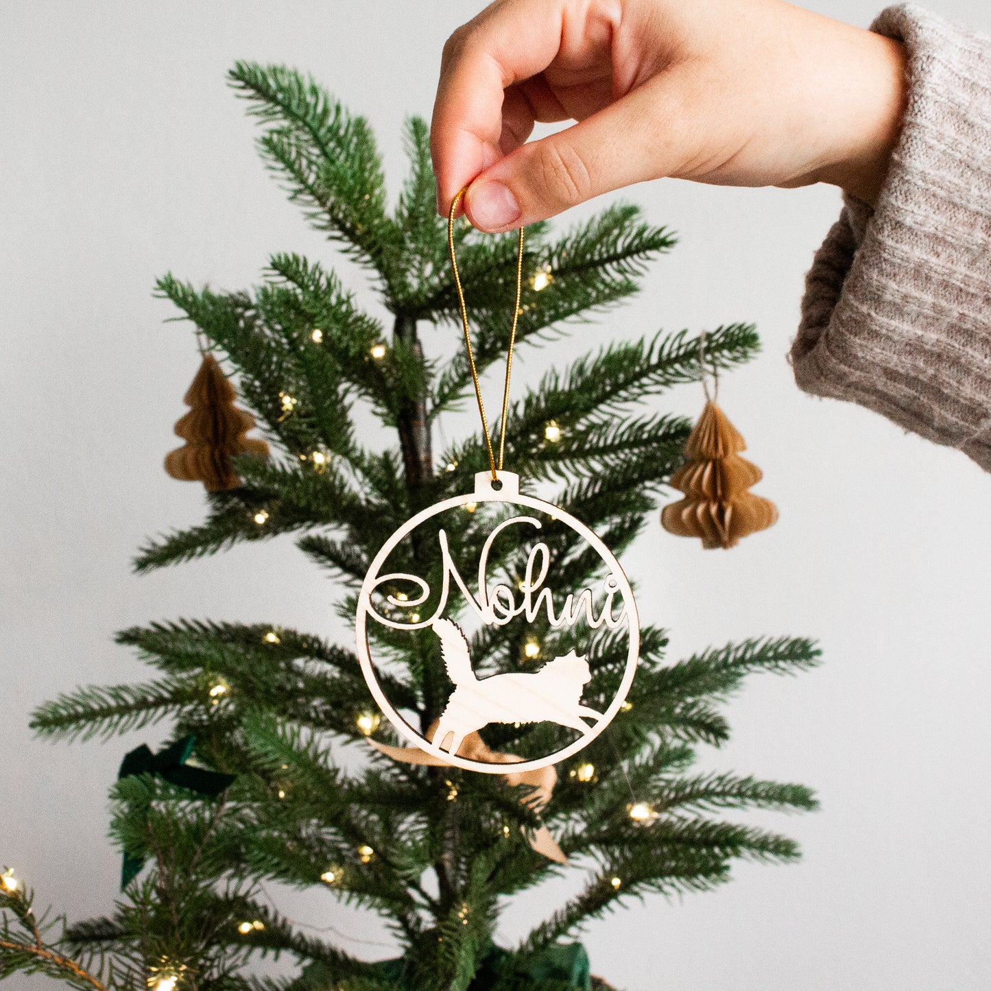 Kissajoulupallo | Oma nimi ja siluetti