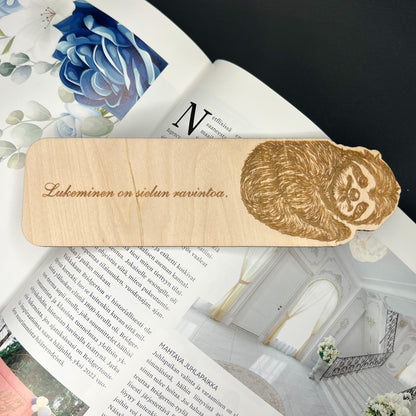 Bokmärke tillverkad av trä
