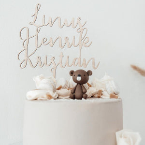 Cake Topper | Wooden color | Fast Production | 1 line