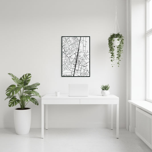 Kerava kaupunkikartta puinen