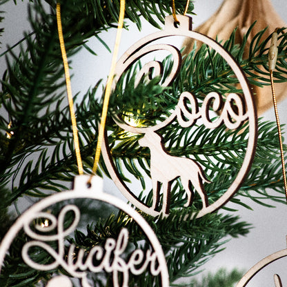 Koirajoulupallo koirajoulukoriste nimi oma rotu oma kuva