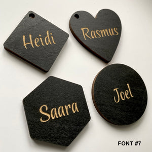 Wooden guest name signs| Wooden Place Signs for Wedding 