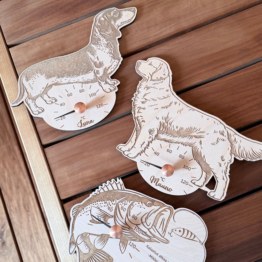 Koirarotu saunamittari – kotimainen tilaustuote Lappeenrannasta