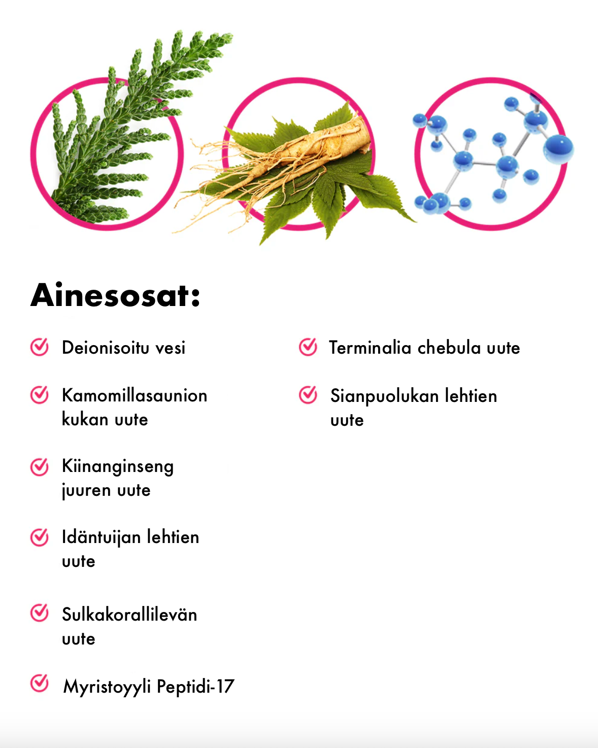 TOPLASH  Ripsiseerumi eco ainesosat 