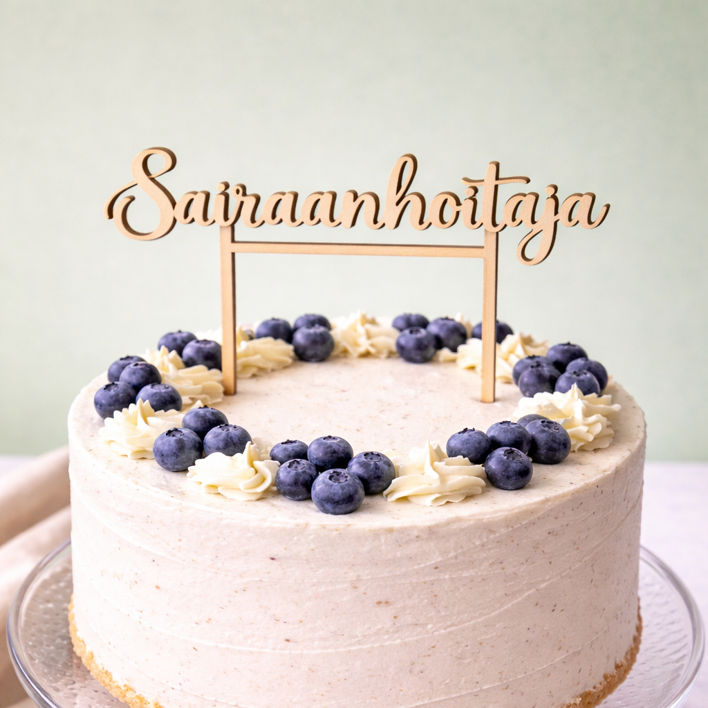 Kakkukoristeet, Ensihoitaja, Juristi, Sairaanhoitaja, Farmaseutti, Tradenomi, Sosionomi, Valmistujaiset 2026, Valmistujaiskakku, Kotimaista käsityötä