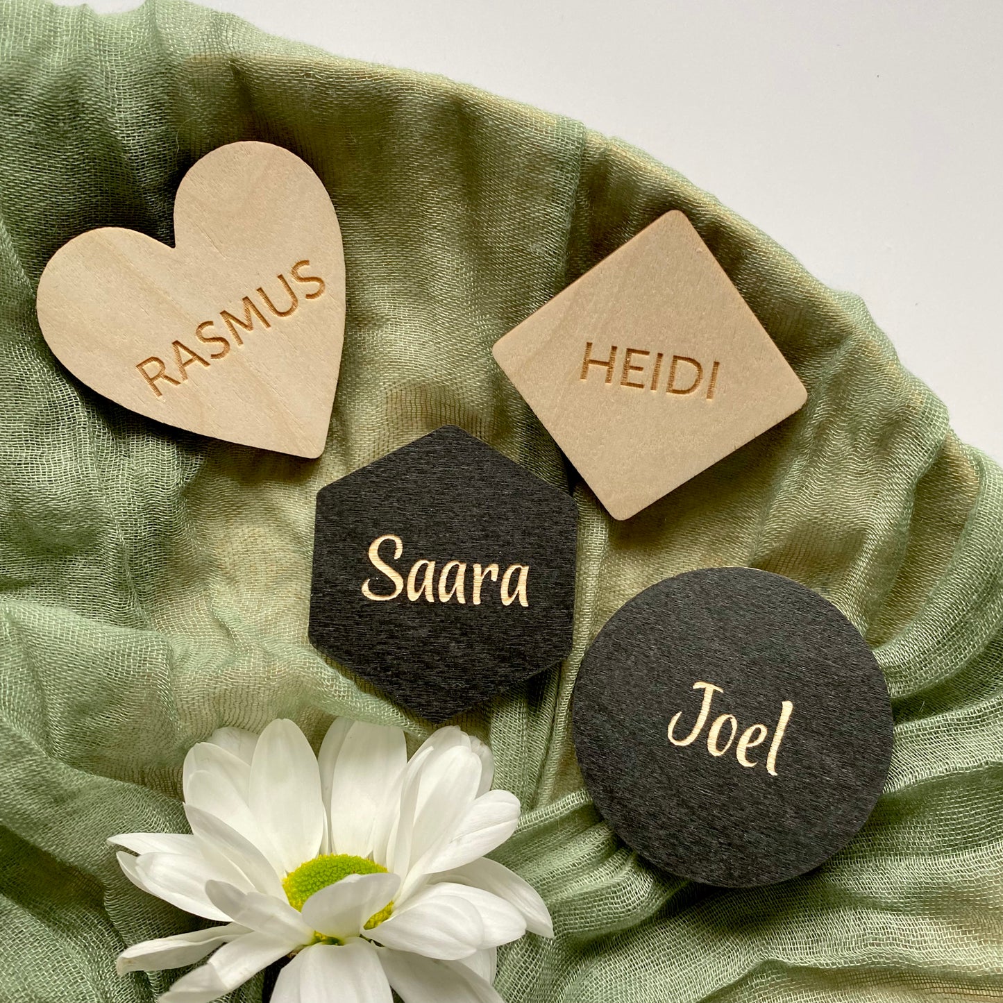 Wooden guest name signs| Wooden Place Signs for Wedding 