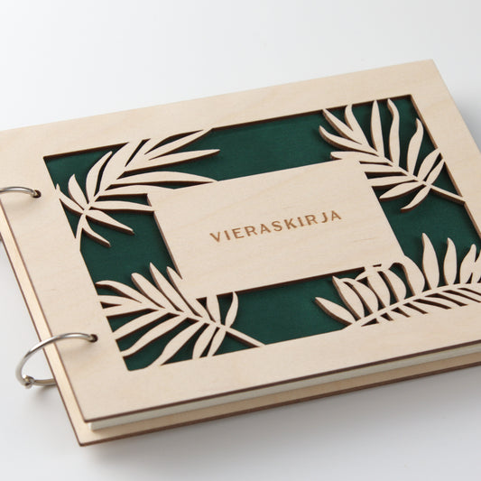 Guest Book - wooden cover