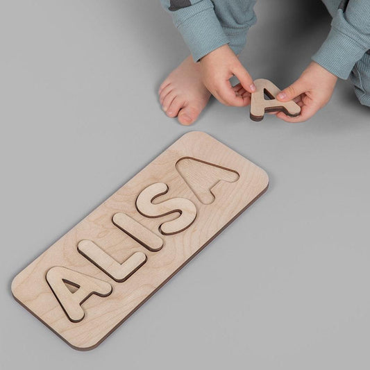 Personalised wooden puzzle game