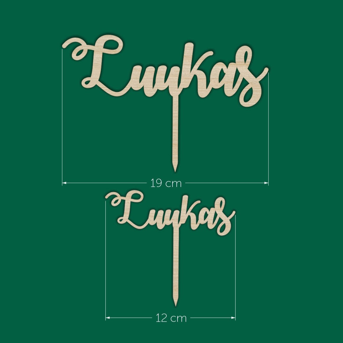 Kakkukoriste | 5 fonttia | Nopea valmistus