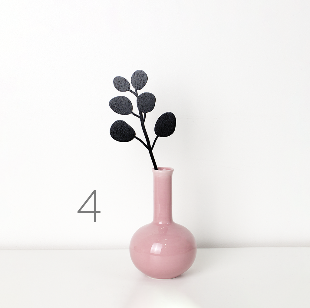 Wooden flowers | Black