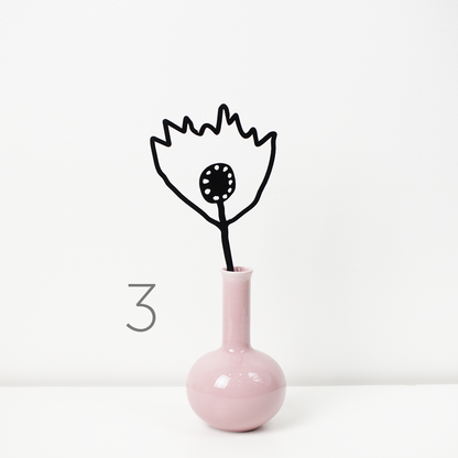 Wooden flowers | Black