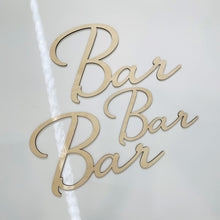 Bar | Wedding decoration | Font 5 