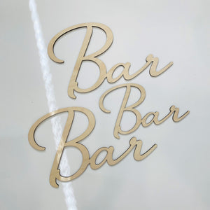Bar | Wedding decoration | Font 5 