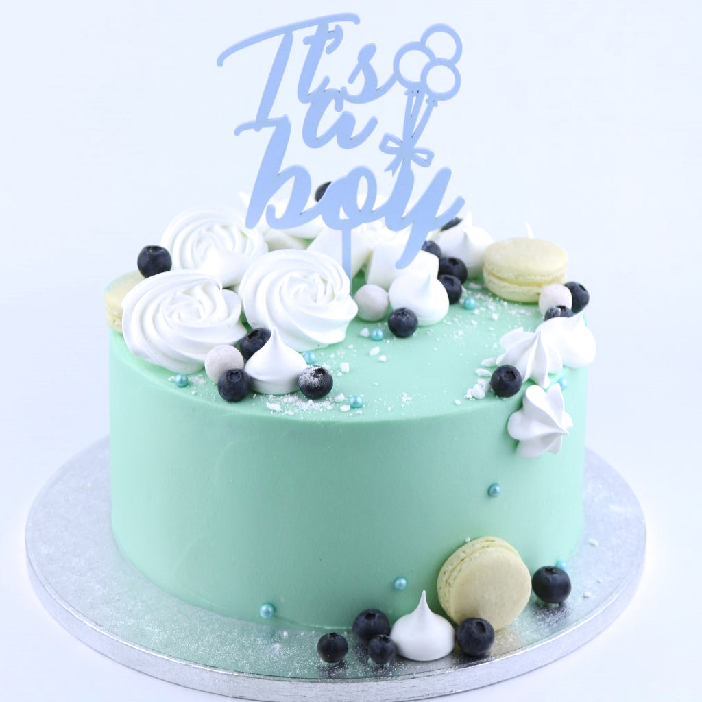 Its a boy kakkukoriste kakkun päälle Baby Shower juhliin lahja vauvalle äidille koriste poikka tulossa ecodecor.fi