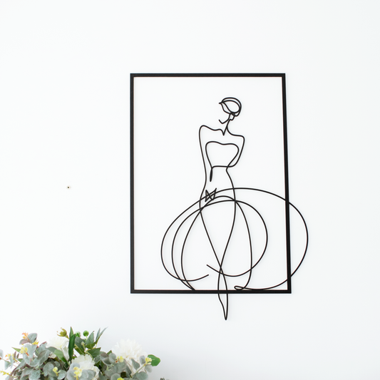 THE BRIDE - wooden ART Panel