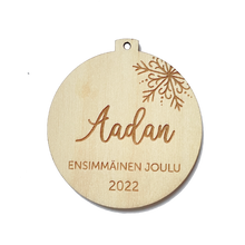 Wooden Personalized Christmas Ornament 2022