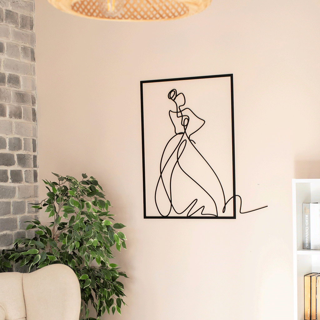 THE LADY - wood wall decor 