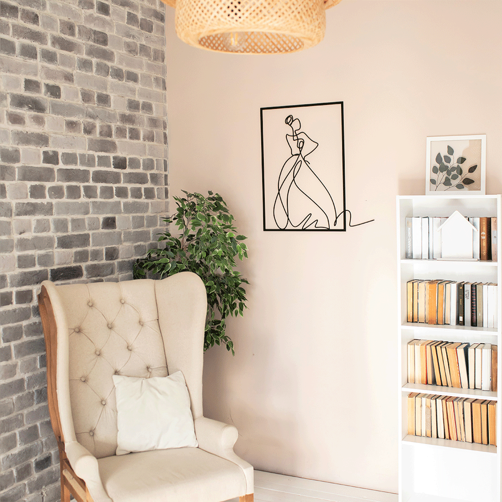 THE LADY - wood wall decor 