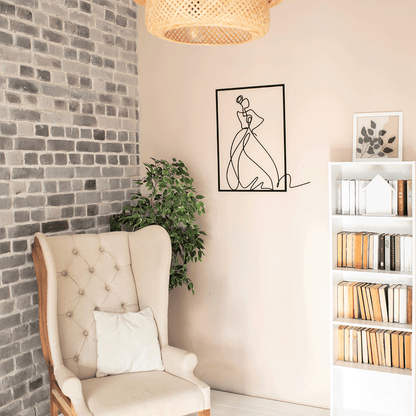 THE LADY - wood wall decor 