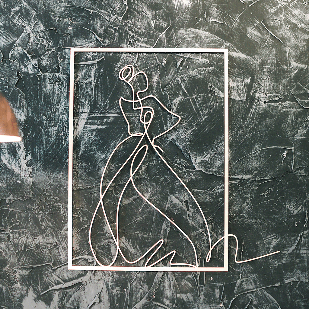 THE LADY - wood wall decor 