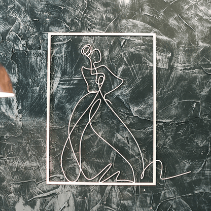 THE LADY - wood wall decor 