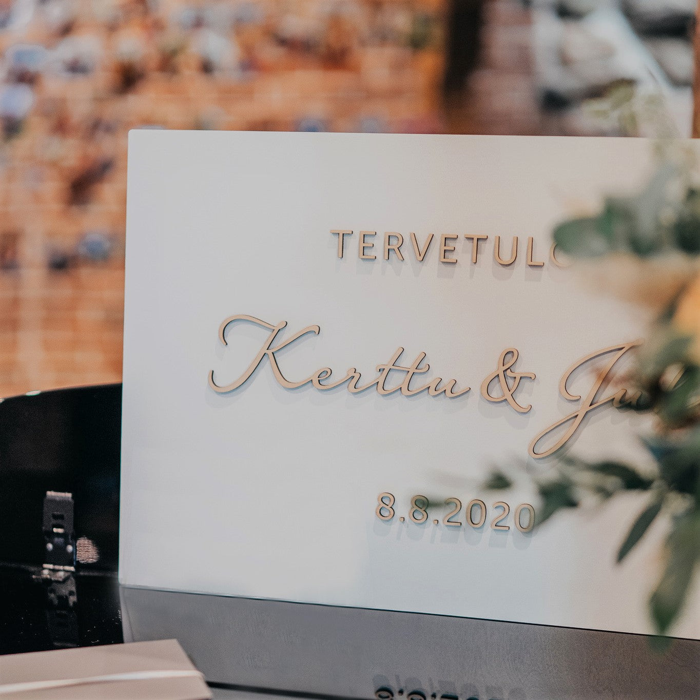 Tervetuloa kyltti nimellä