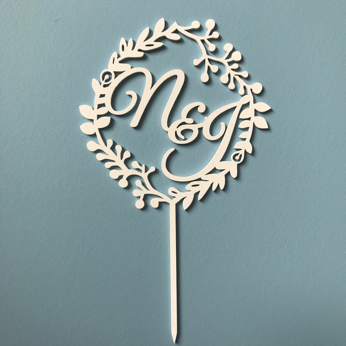 Wreath | Personalised Cake Topper 