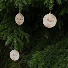 Käsintehdyt joulukoristeet eko puu oma nimi